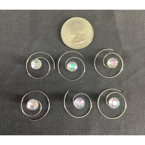 Silver‎ Crystal Rhinestone Bridal Hair Accessories Wedding Prom Lot of 9 NWT